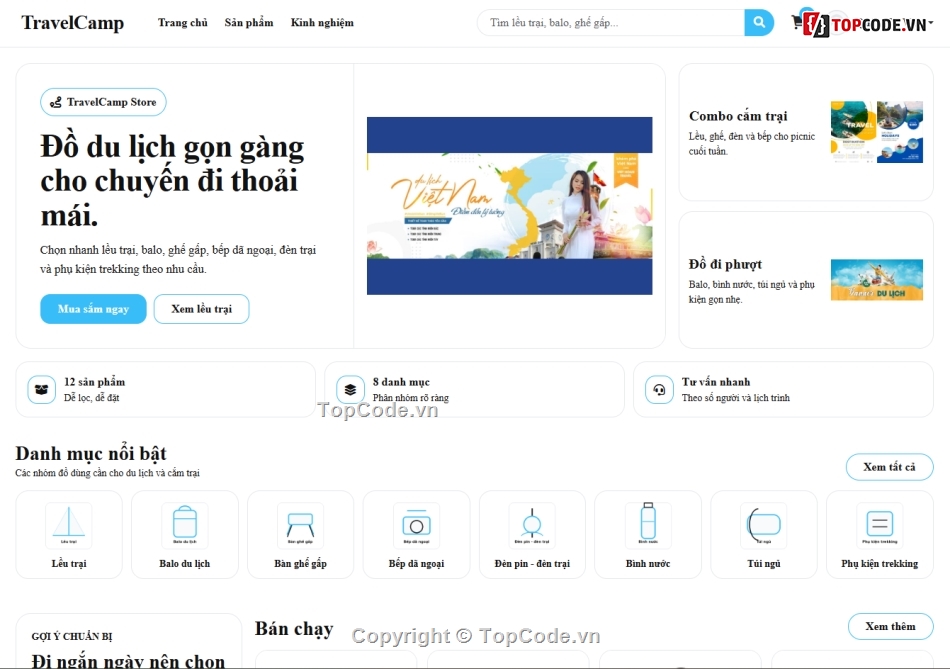 web,travel,web bán dụng cụ